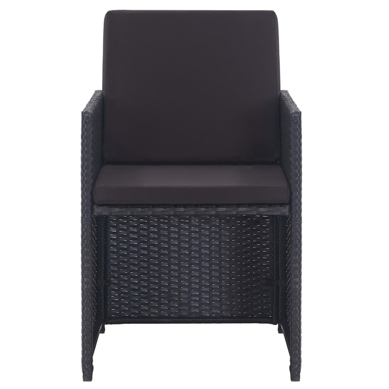 vidaXL Steel Large Furniture Set in Black
