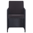 vidaXL Steel Large Furniture Set in Black