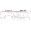 vidaXL Solid Acacia Wood Garden Lounge Set in Gray/Brown
