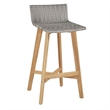 vidaXL 3 Piece Solid Acacia Wood Small Bar Set in Gray/Brown