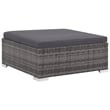 vidaXL 6 Piece Steel Sofa Set in Gray