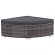 vidaXL 6 Piece Steel Sofa Set in Gray