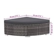 vidaXL 6 Piece Steel Sofa Set in Gray