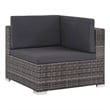 vidaXL 6 Piece Steel Sofa Set in Gray