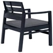 vidaXL 3 Piece Plastic Standard Furniture Set in Anthracite