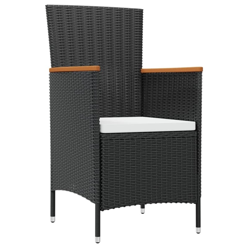vidaXL Steel Furniture Set in Black