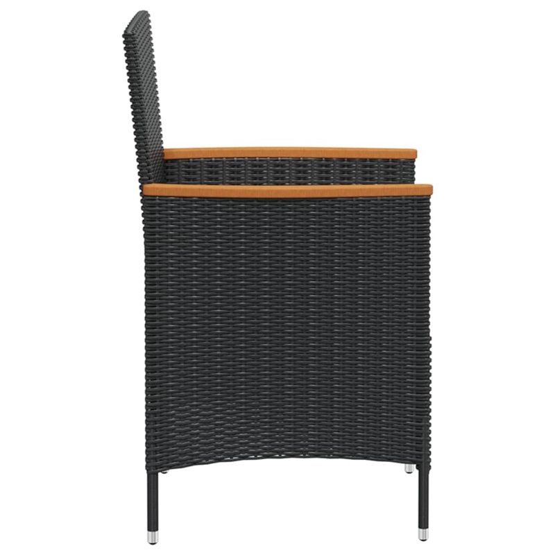vidaXL Steel Furniture Set in Black