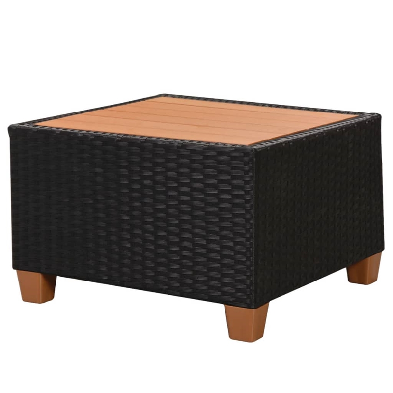 vidaXL 4 Piece Steel Patio Furniture in Black