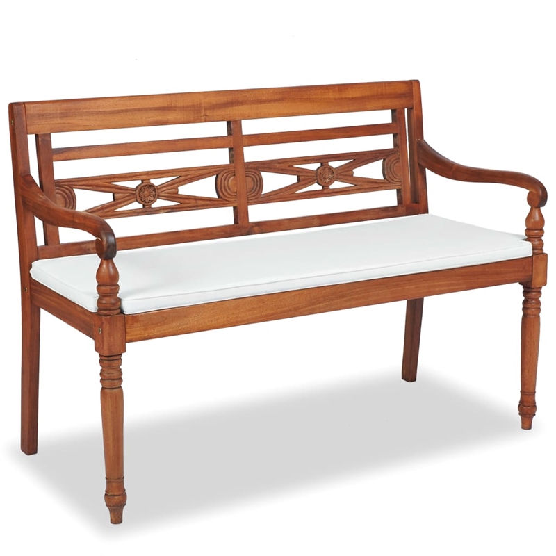 vidaXL 4 Piece Wood Small Patio Furniture in Brown