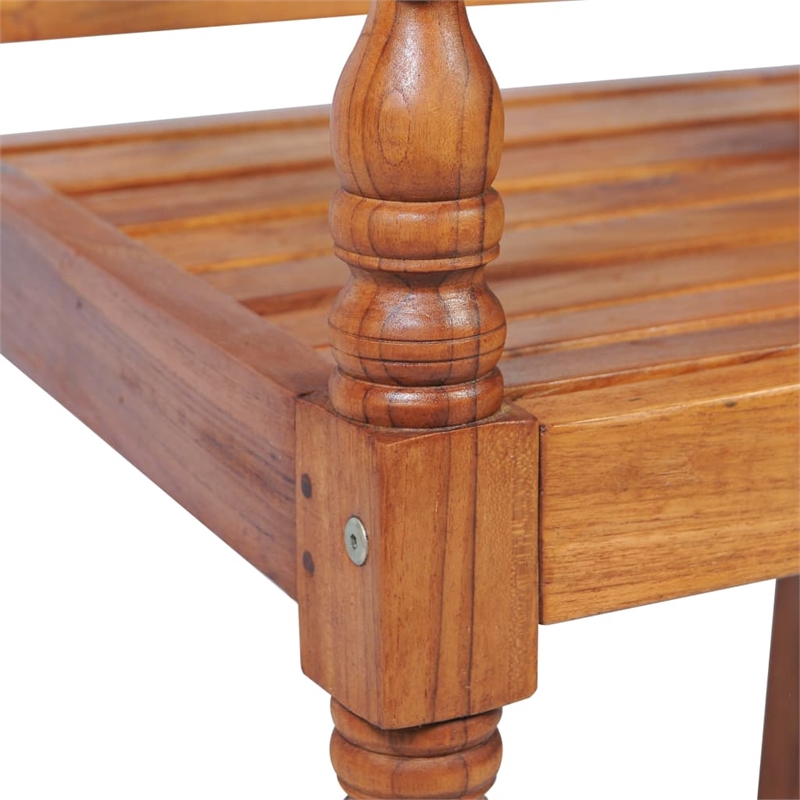 vidaXL 4 Piece Wood Small Patio Furniture in Brown