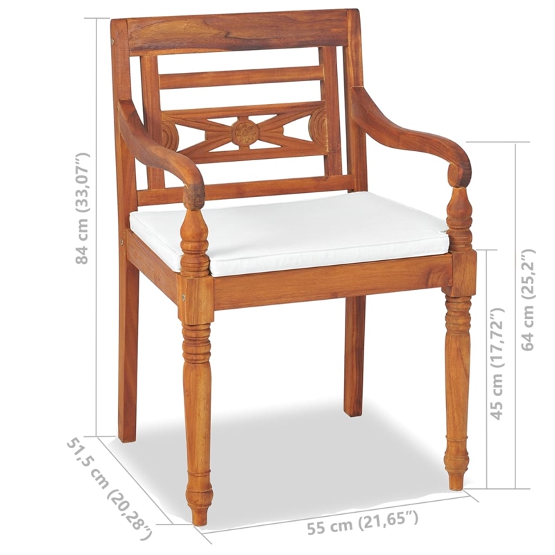vidaXL 4 Piece Wood Small Patio Furniture in Brown