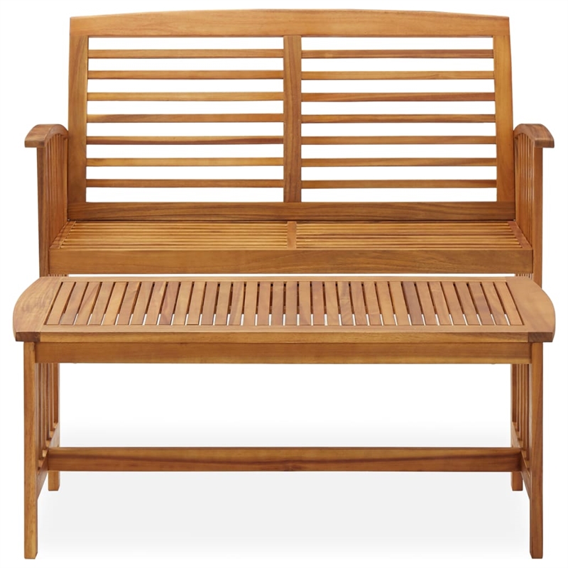vidaXL Solid Acacia Wood Medium Garden Lounge Set in Brown