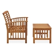 vidaXL Solid Acacia Wood Medium Garden Lounge Set in Brown