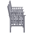 vidaXL Solid Acacia Wood Medium Furniture Set in Gray