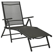 vidaXL 3 Piece Aluminum Standard Garden Lounge Set in Black