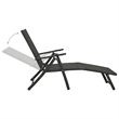vidaXL 3 Piece Aluminum Standard Garden Lounge Set in Black