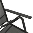 vidaXL 3 Piece Aluminum Standard Garden Lounge Set in Black
