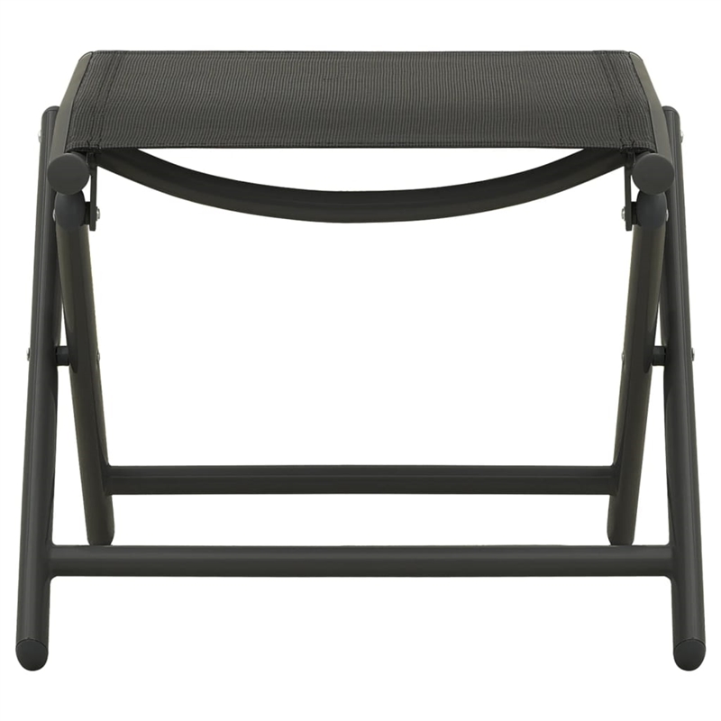 vidaXL 3 Piece Aluminum Standard Garden Lounge Set in Black