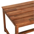 vidaXL 4 Piece Solid Acacia Wood Medium Sofa Set in Brown