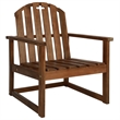 vidaXL 4 Piece Solid Acacia Wood Medium Sofa Set in Brown