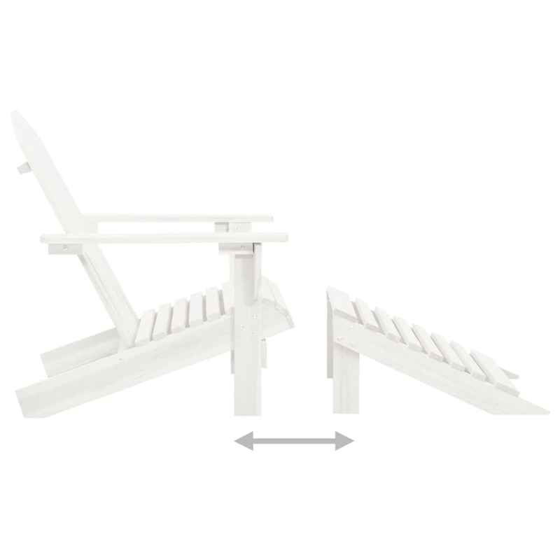 vidaXL Wood Large Furniture Set in White