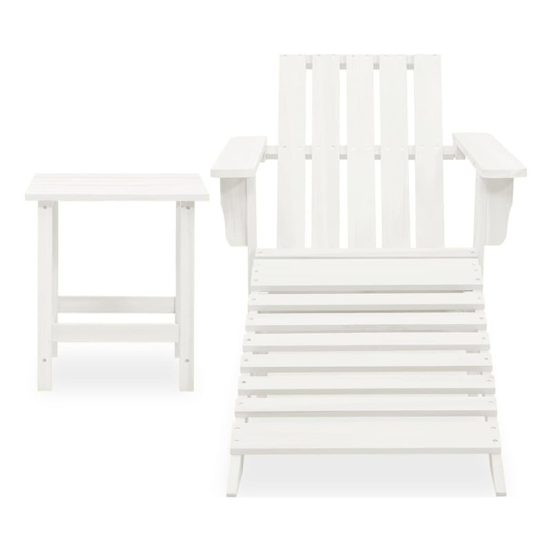 vidaXL Wood Large Furniture Set in White