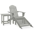 vidaXL Wood Large Furniture Set in Gray