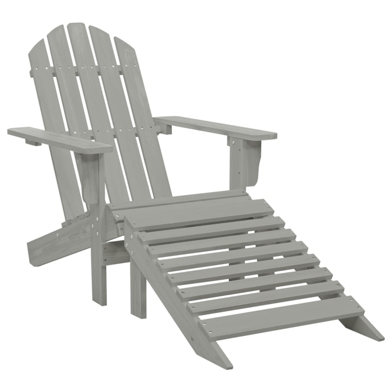 vidaXL Wood Large Furniture Set in Gray