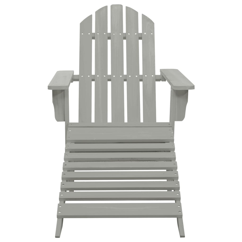 vidaXL Wood Large Furniture Set in Gray