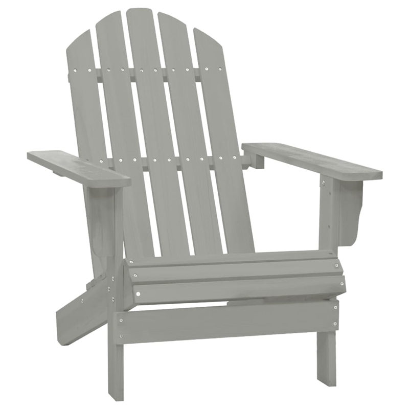 vidaXL Wood Large Furniture Set in Gray