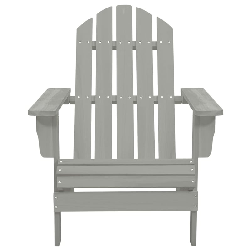 vidaXL Wood Large Furniture Set in Gray