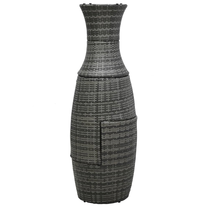 vidaXL Poly Rattan Small Garden Furniture Set in Black/Gray/Anthracite