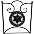 vidaXL Steel Small Patio Furniture in Black/White