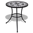 vidaXL Steel Small Patio Furniture in Black/White