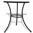 vidaXL Steel Small Patio Furniture in Black/White
