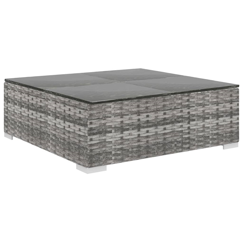 vidaXL 12 Piece Steel Lounge Set in Gray