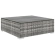 vidaXL 12 Piece Steel Lounge Set in Gray