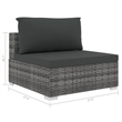 vidaXL 12 Piece Steel Lounge Set in Gray