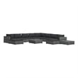 vidaXL 12 Piece Steel Lounge Set in Gray