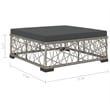 vidaXL Steel Small Patio Sofa Set in Gray