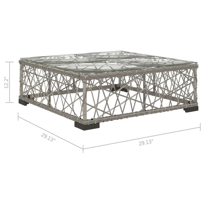 vidaXL 8 Piece Lounge Set in Gray