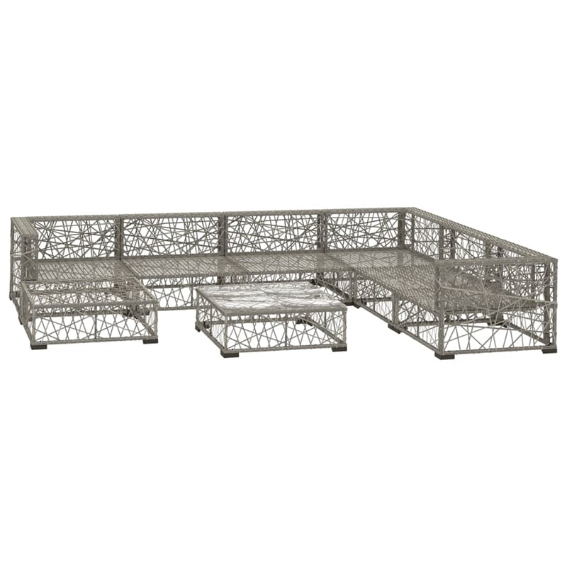 vidaXL 8 Piece Lounge Set in Gray