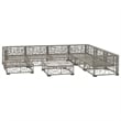 vidaXL 8 Piece Lounge Set in Gray