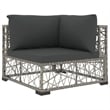 vidaXL 8 Piece Lounge Set in Gray