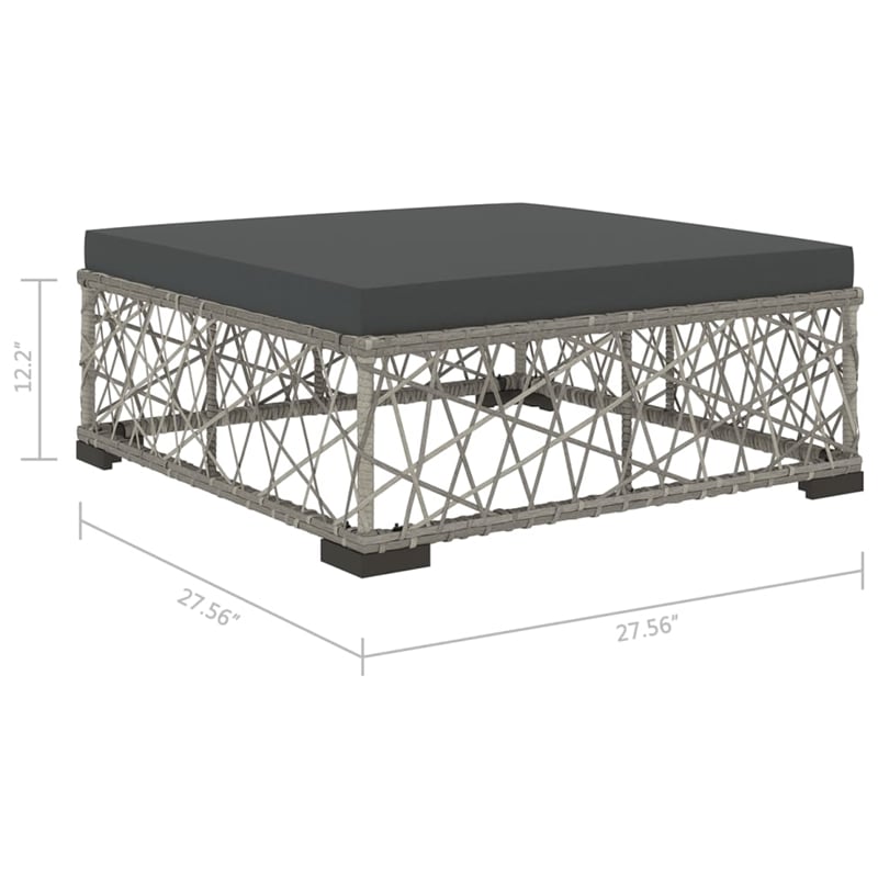 vidaXL 8 Piece Lounge Set in Gray