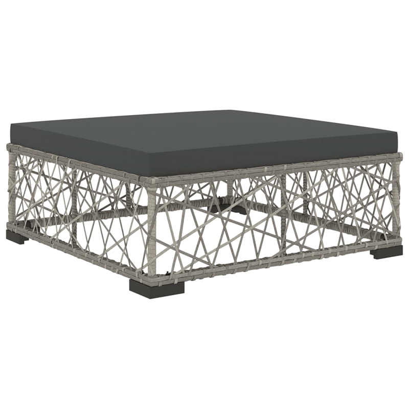 vidaXL 5 Piece Steel Lounge Set in Gray