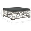 vidaXL 5 Piece Steel Lounge Set in Gray
