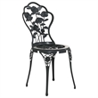 vidaXL Aluminum Small Bistro Set in Black