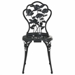vidaXL Aluminum Small Bistro Set in Black