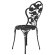 vidaXL Aluminum Small Bistro Set in Black